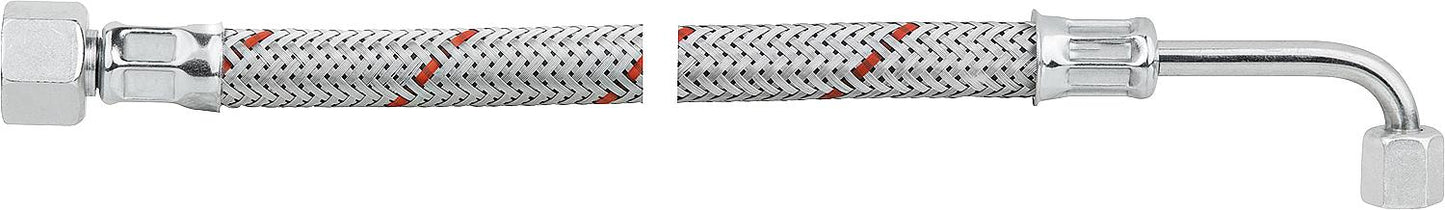 Ölbrennerschlauch DN10 (3/8") ÜWM x 90° Rohrbogen SR 6 LLR