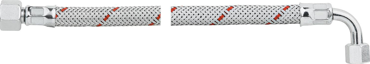 Oil hose with 3/8" union nut on one side, 90° bend with SR 8LLR l=1250 on the other, Herrmann HL50, Giersch, MAN RE-H