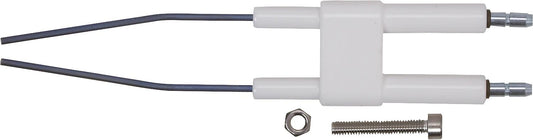 Électrode d'allumage double compatible avec Giersch GB100.30-50, kit de montage inclus