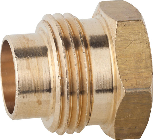 Screw-in nipple for glow plugs, D 10mm, G 3/8" wrench size 17mm