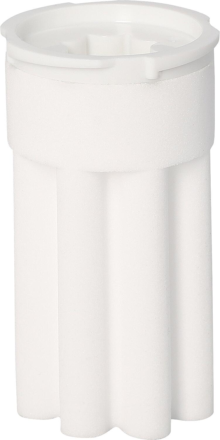 Filtre à huile avec insert en plastique fritté en forme d'étoile de 35 µm - blanc