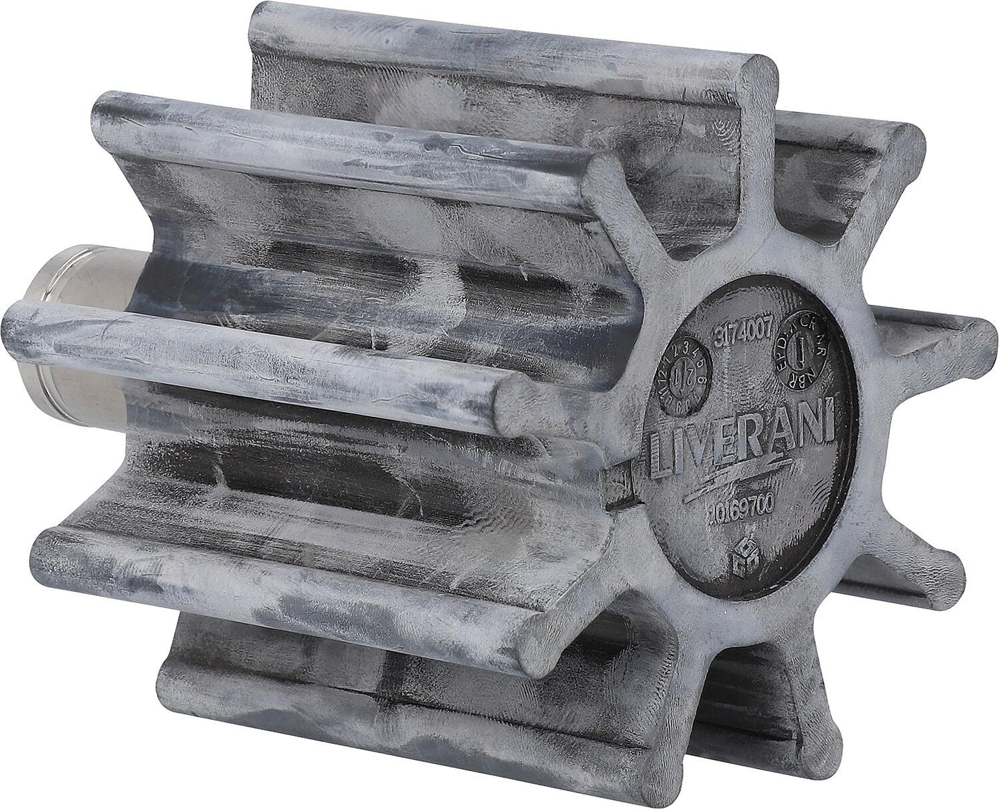 Perbunan Nirostar impeller with stainless steel bushing type D