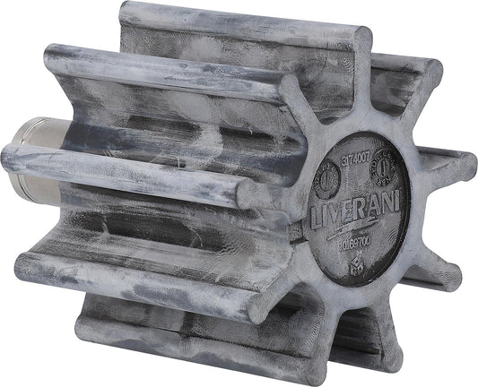 Perbunan Nirostar impeller with stainless steel bushing type D