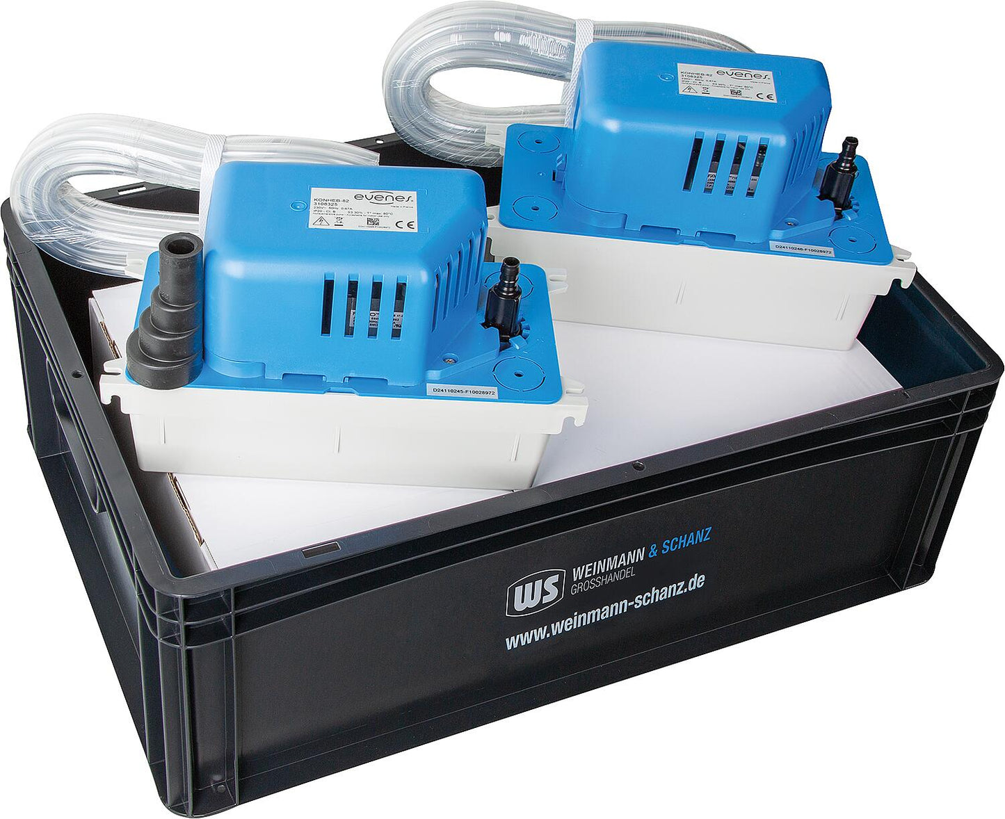 Condensate pump evenes KonHeb 82, value pack, 4 x condensate pumps incl. WS box