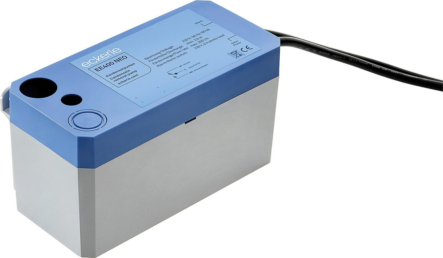 Eckerle EE 400 NEO Premium condensate pump with fault indicator, including 6m PVC hose 8 mm