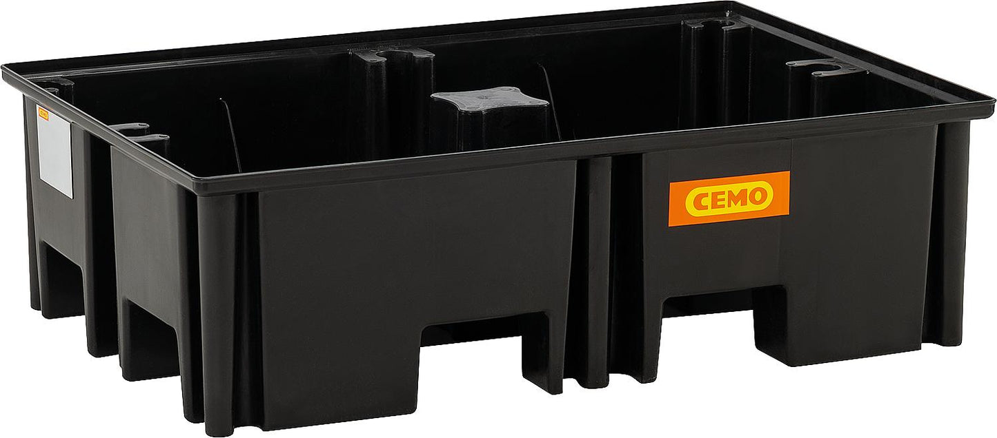 Cemo PE 220/2 pallet spill containment tray without grate 11257