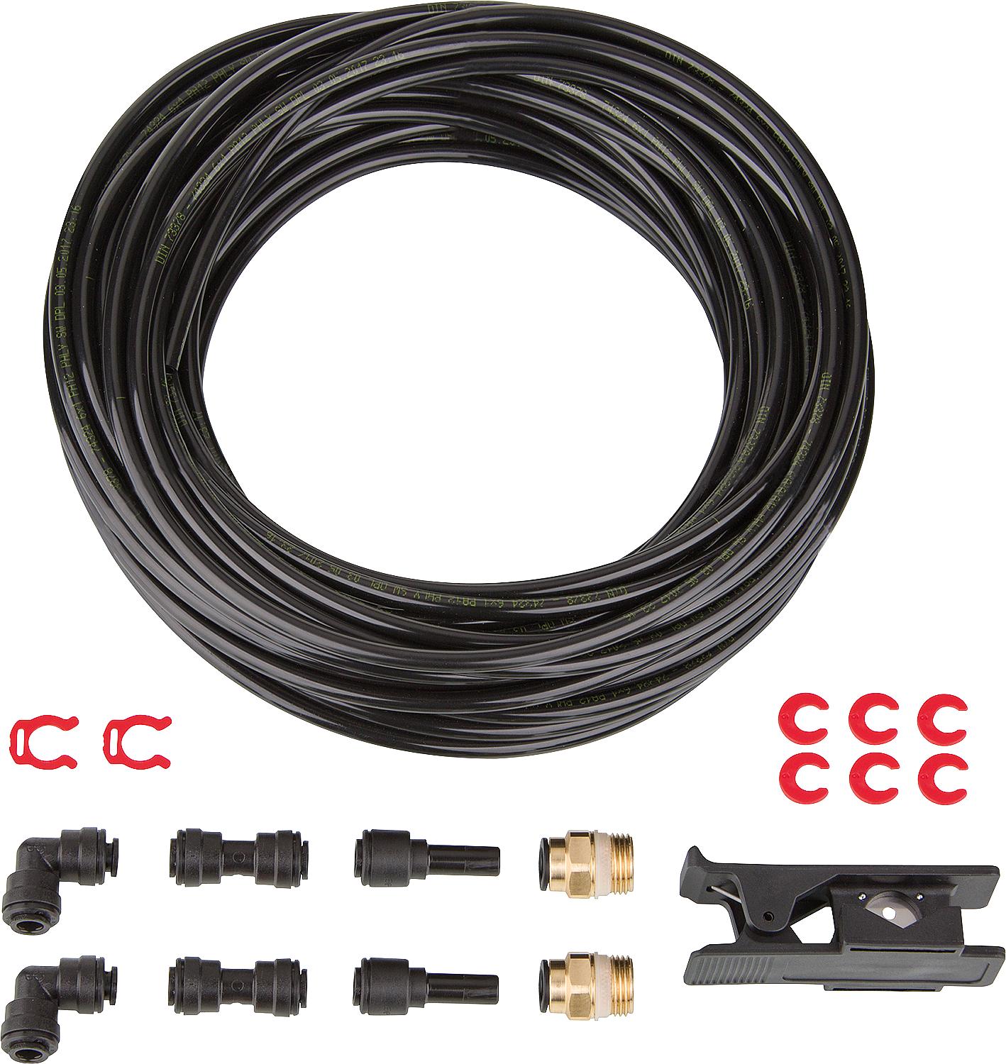 Kit de raccordement pour conduite d'huile, plastique