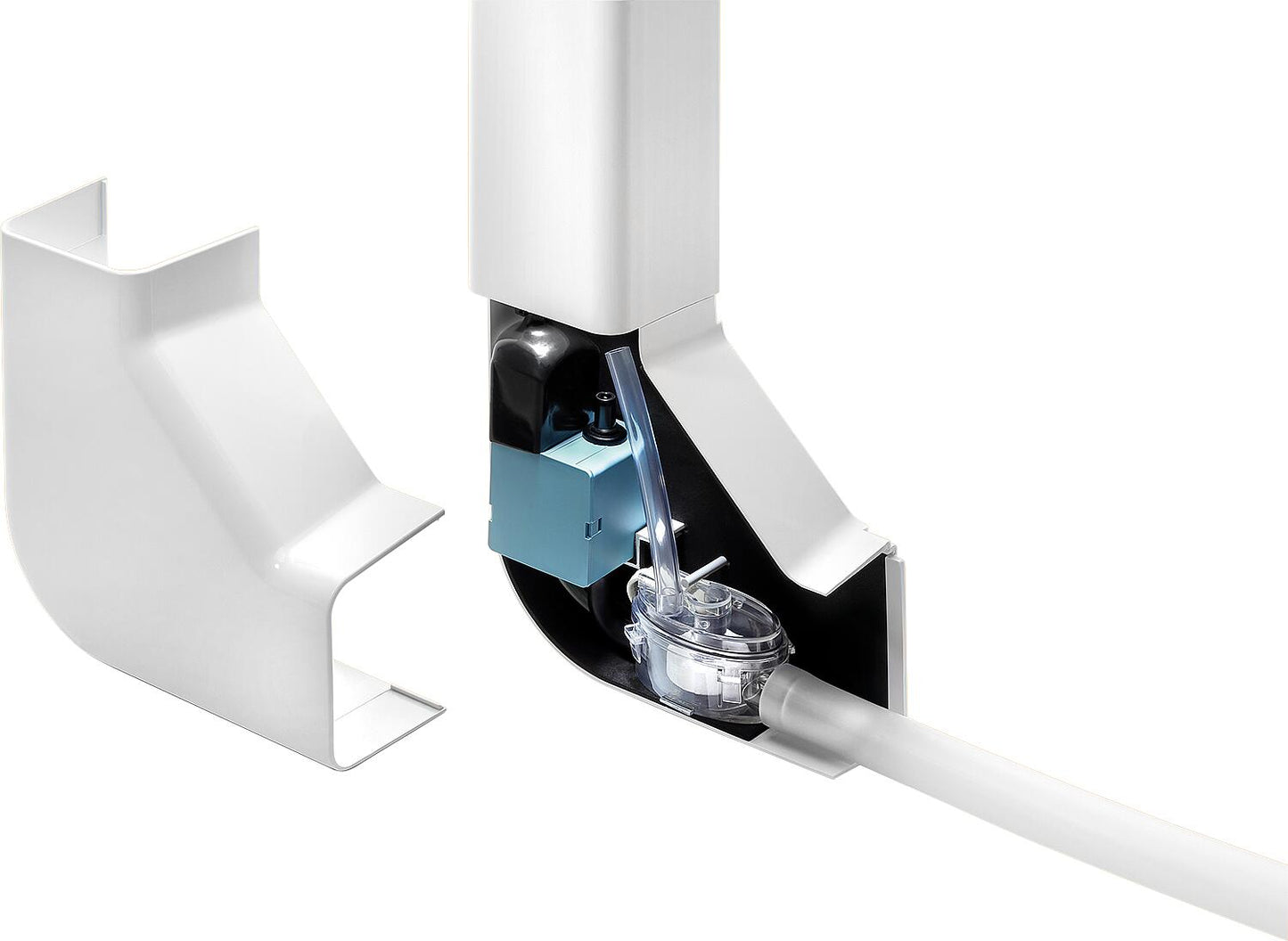 Kondensatpumpe EE1200 K mit Kabelkanal 80 mm (verkehrsweiss)