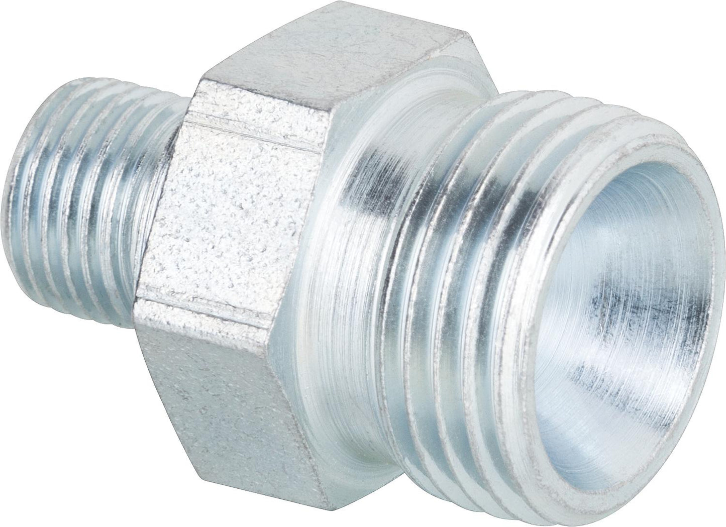 Double screw-in nipple R 1/8" cyl. x R 3/8" cyl. with internal cone