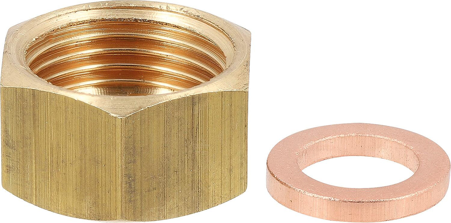 Brass cap 3/8" with seal