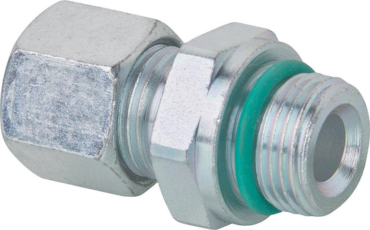 Cutting ring fitting 8x3/8", cylindrical with O-ring + MS-SR short version