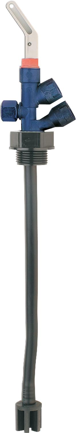 Tank connection for single- and two-pipe systems