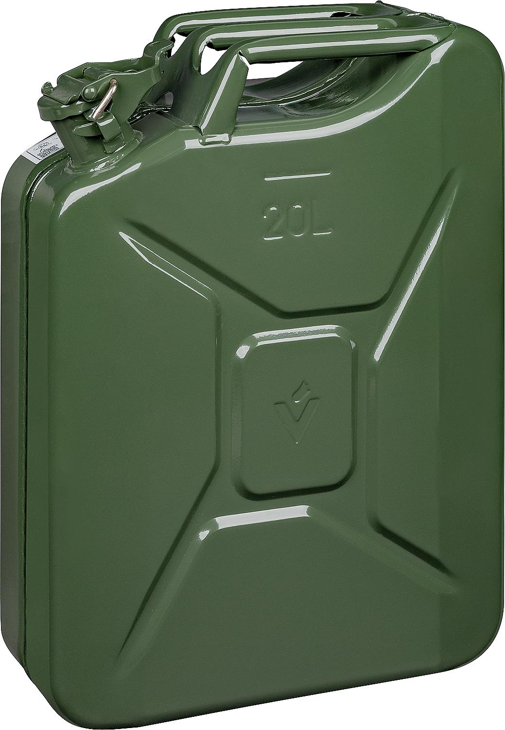 bidon de carburant métallique