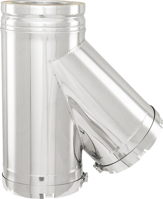 Double-walled exhaust system T-piece 45° FU DN 113
