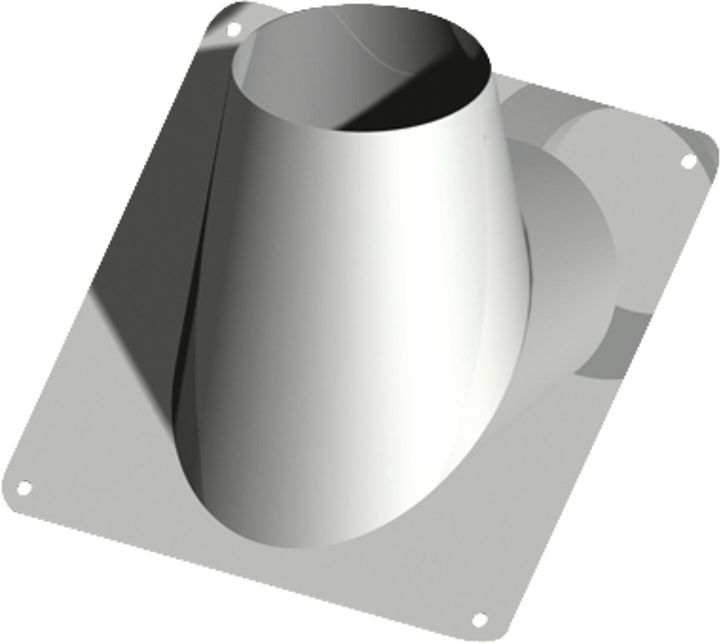 Double-walled exhaust system, roof penetration 0-15°, DN 150 incl. rain deflector