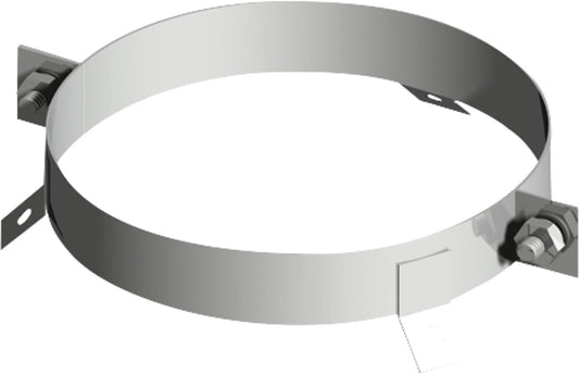 Double-walled exhaust system ring for cable bracing, DN 113/174