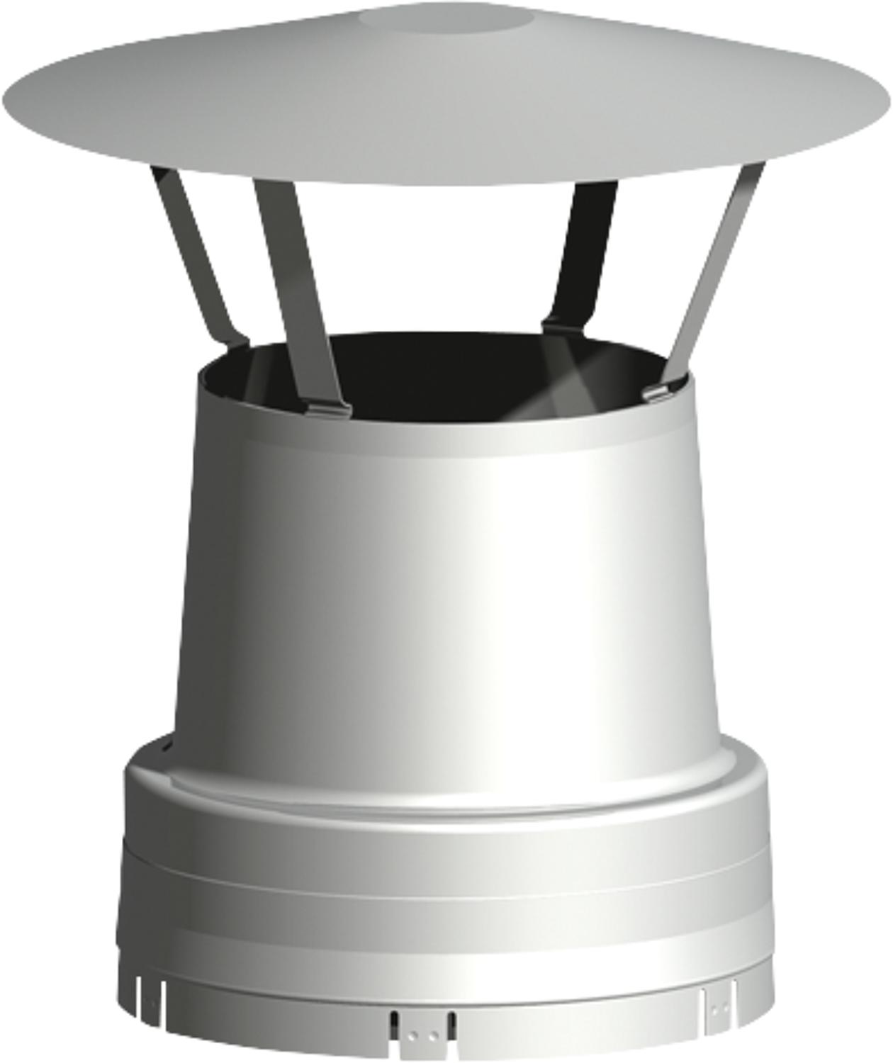 Double-walled exhaust system rain cap, universal, DN 113