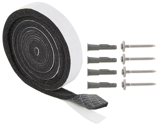 Sealing kit for cover, stainless steel exhaust system (sealing tape, screws, dowels)
