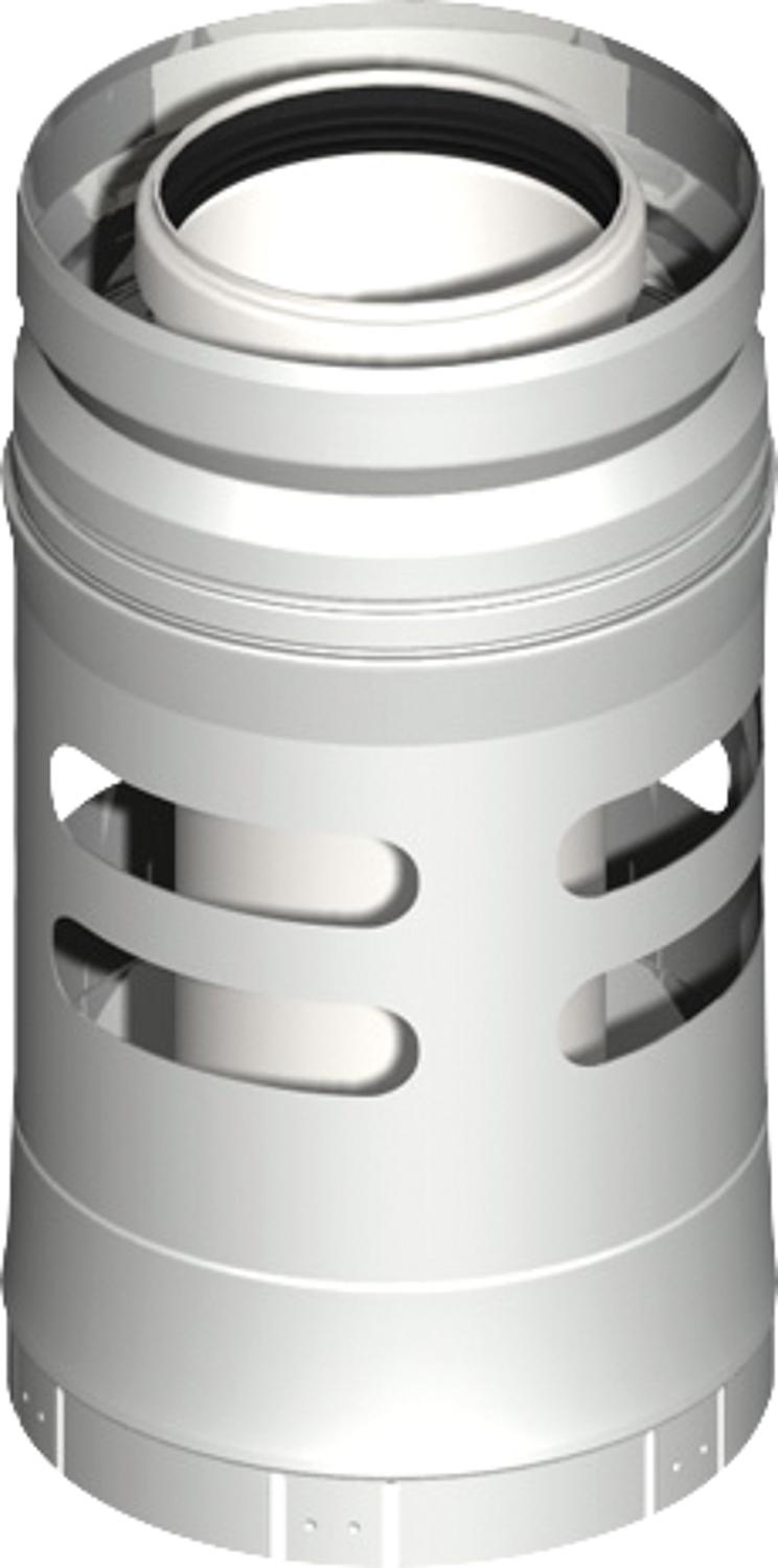 WS plastic exhaust system pipe with air intake DN80/125