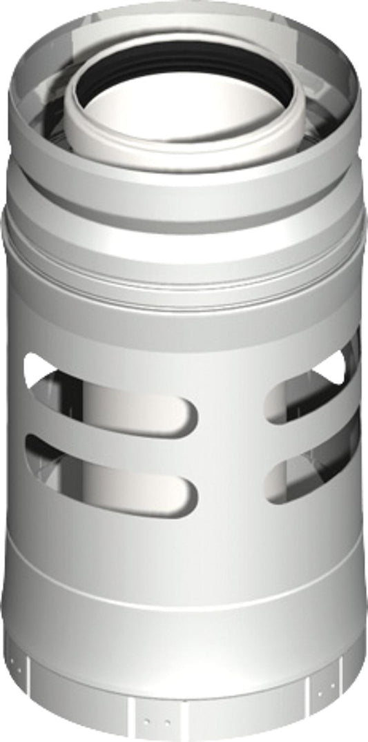 WS plastic exhaust system pipe with air intake DN80/125