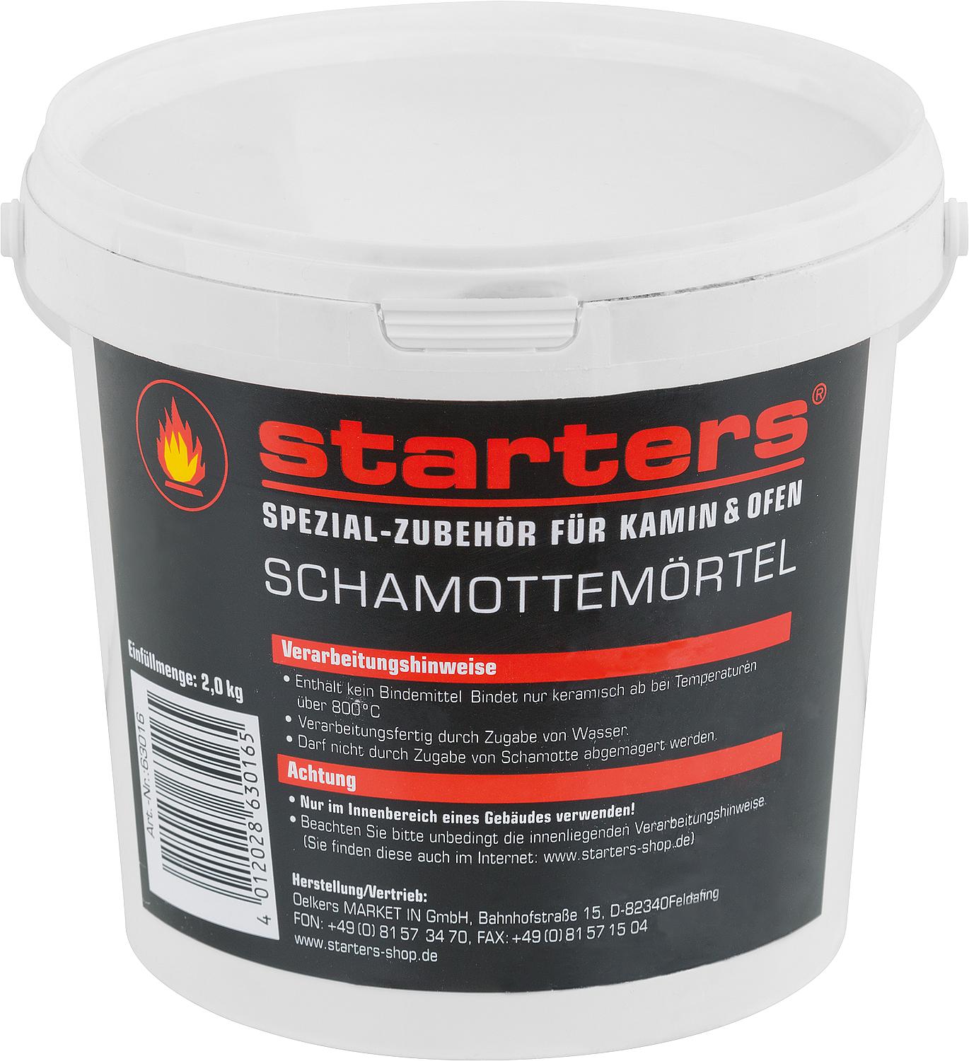 Fireclay mortar bucket of 2 kg