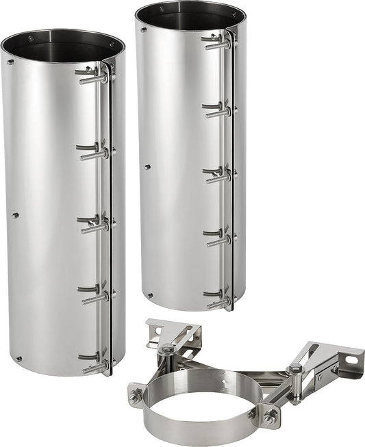 Static clamp band set with reinforced wall bracket DN130/190 wall distance 50-150mm
