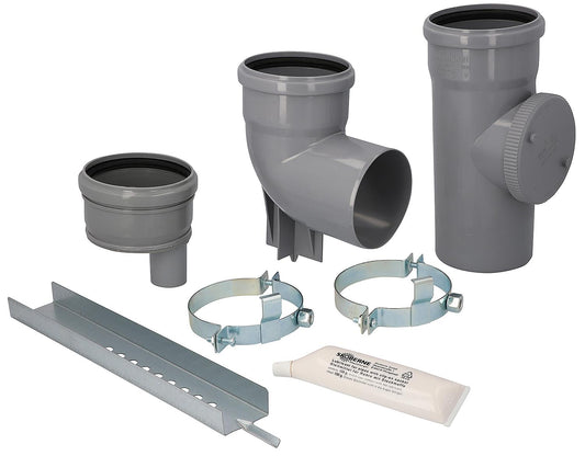 CondensBlue shaft base for multiple occupancy DN 110 x DN 40