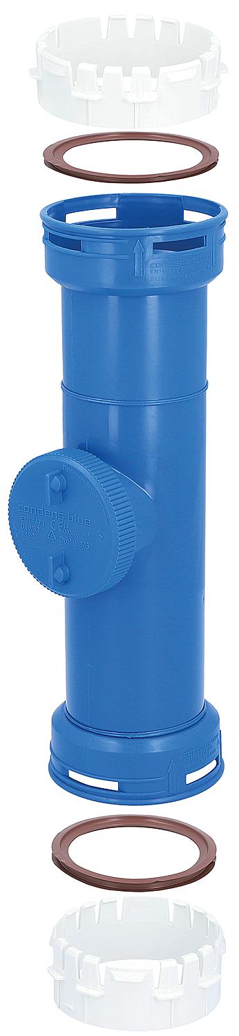 CondensBlue inspection piece including flexible pipe adapter DN 60