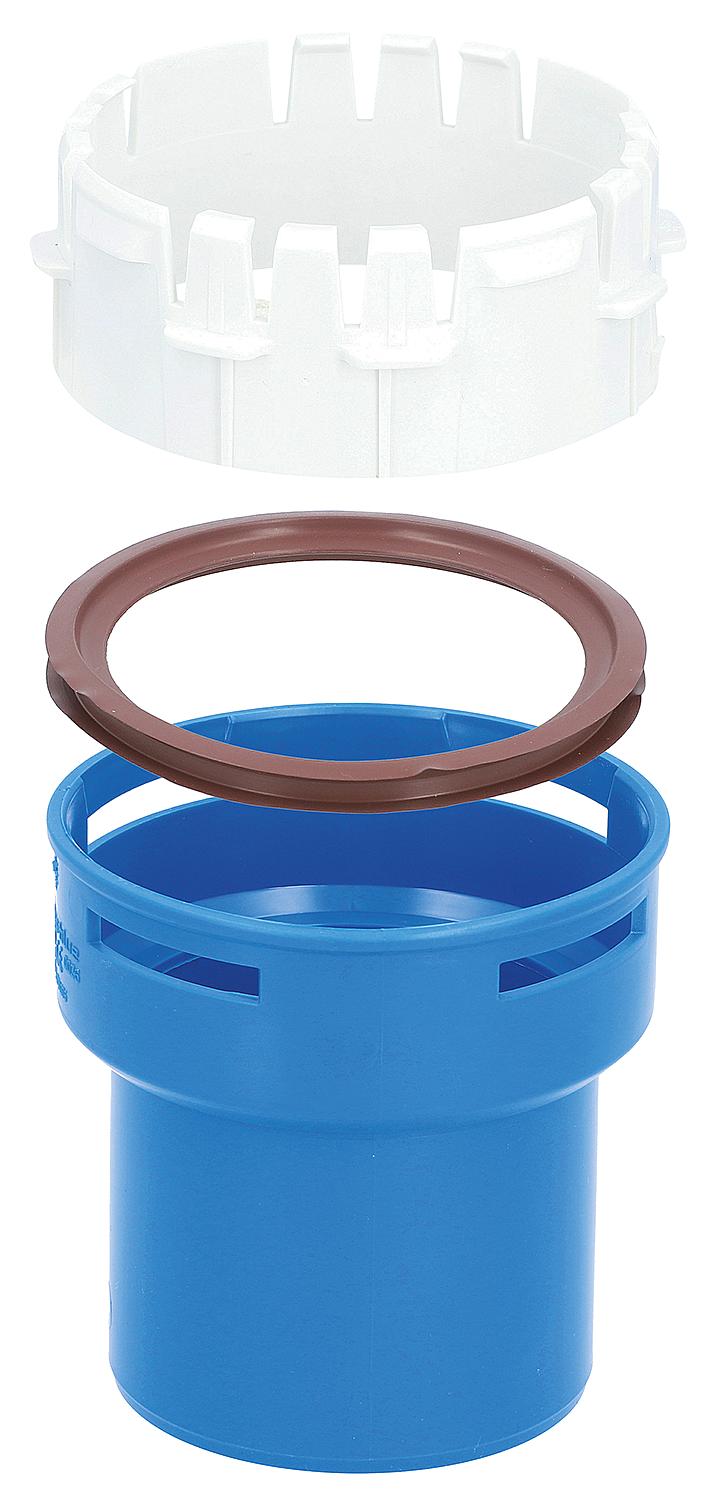 Système d'échappement en plastique bleu condensé
 Transition du rigide au flexible