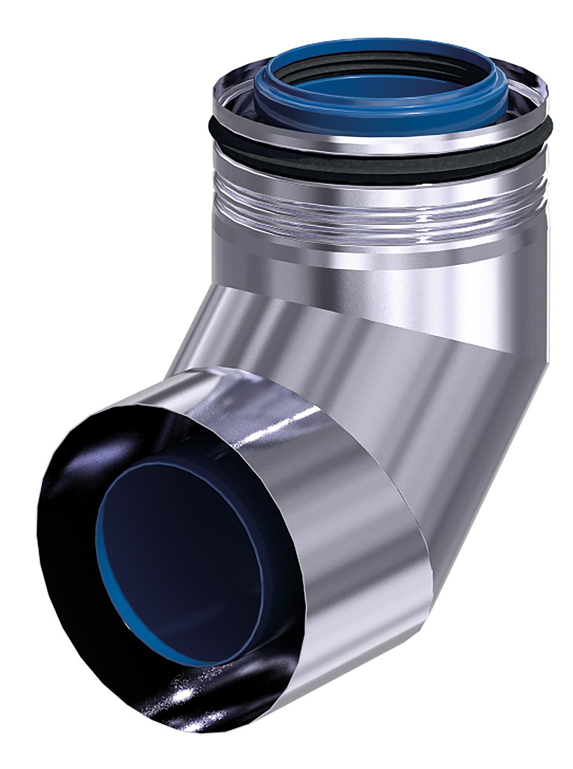 CondensBlue VA external wall bend 87° DN 60/100