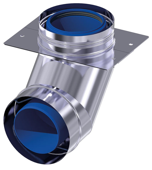 CondensBlue AZ external wall connection bend without air intake DN110/160 87°