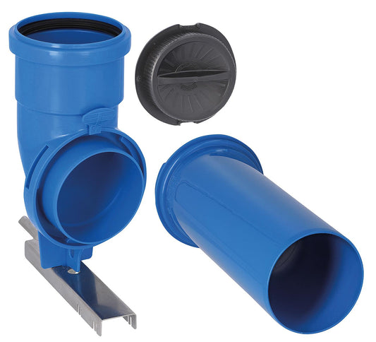 CondensBlue short bend set with short support rail DN 80