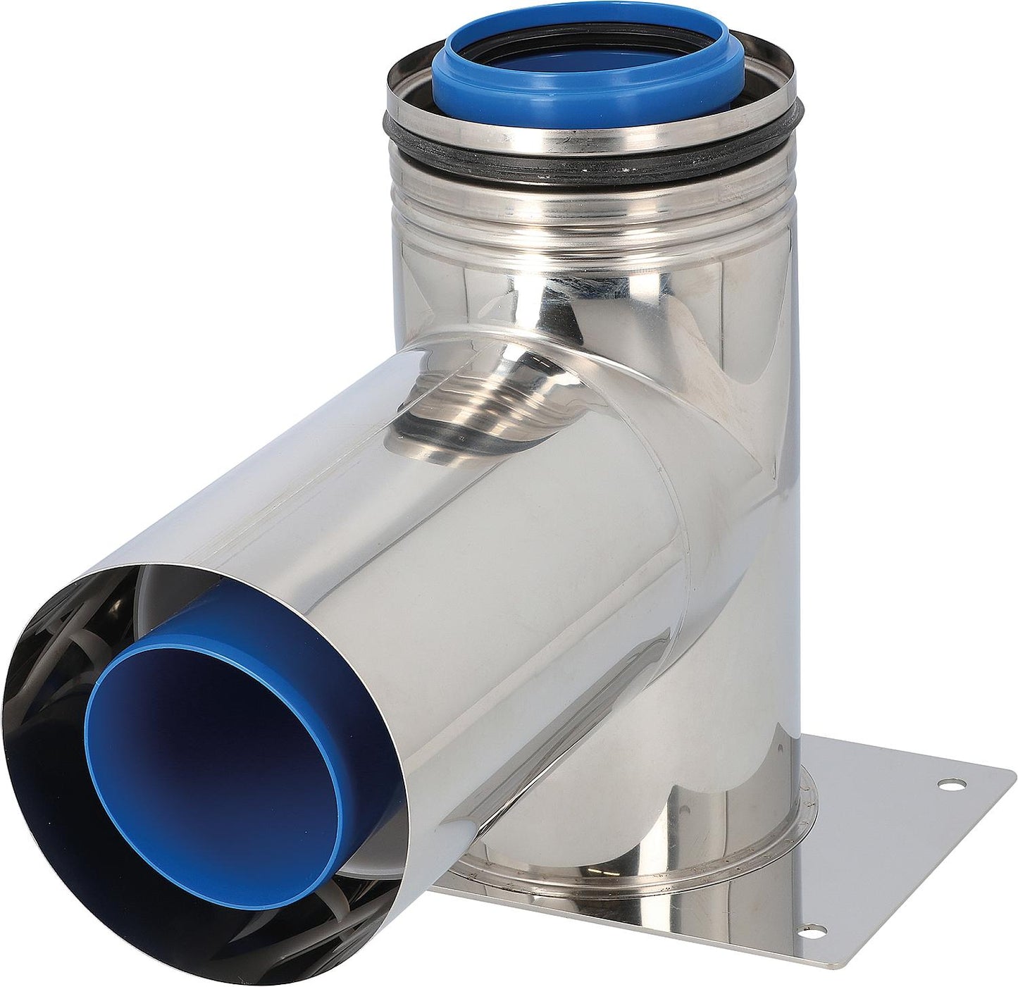 CondensBlue VA connection T-piece with air intake, rotatable DN 60/100