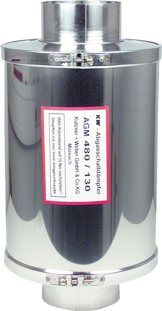 Stainless steel exhaust silencer AGM 760 (successor to AGM 480) Ø 180 mm