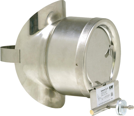 Régulateur de tirage 11Z (012-ESA130) en acier inoxydable, de type selle, pour tuyau d'échappement de 130 mm