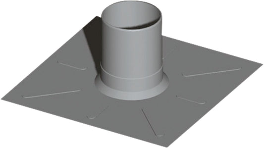 Plastic exhaust system flat roof collar - DN 60/100