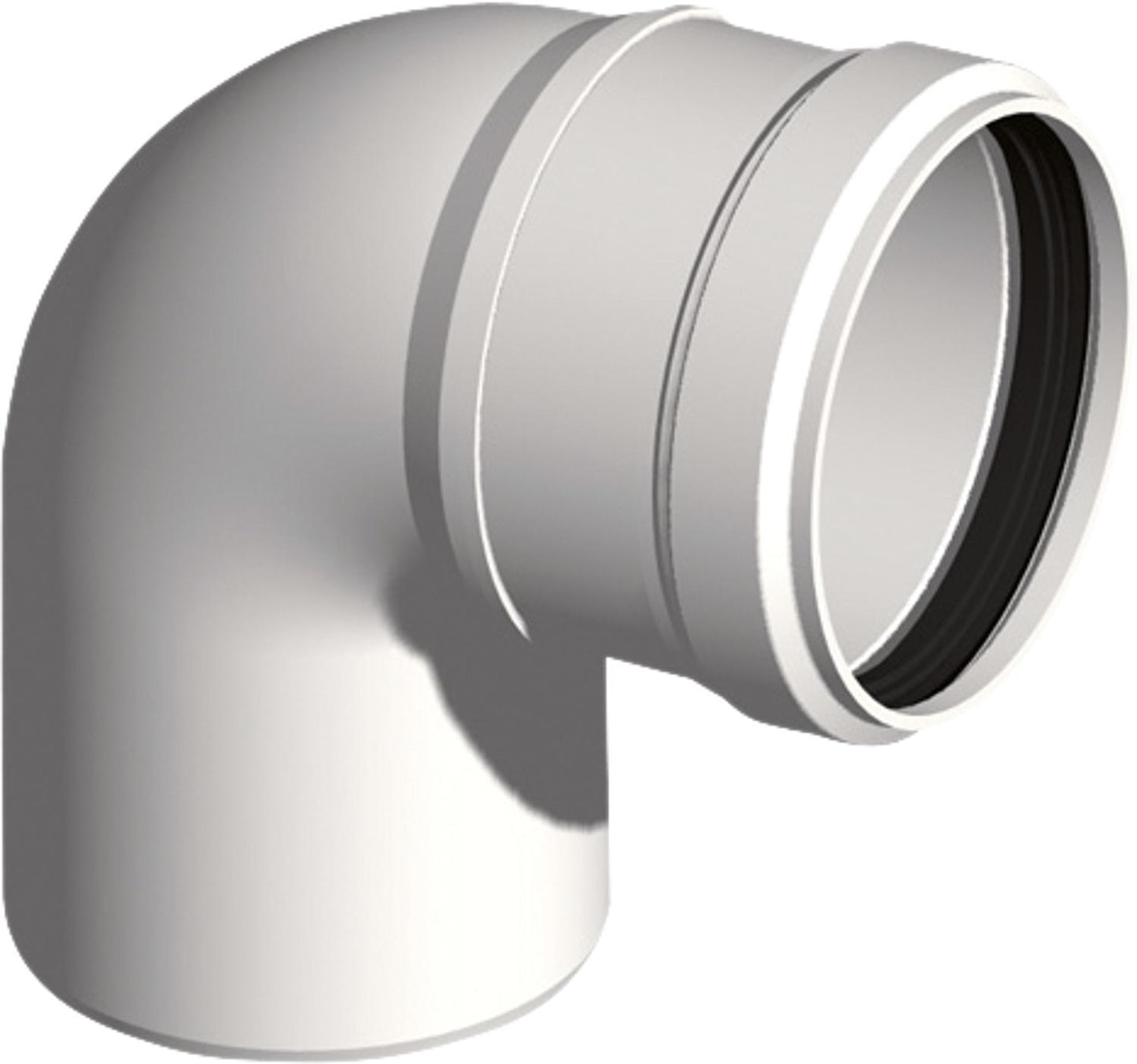 Plastic exhaust system elbow 87° - DN 60