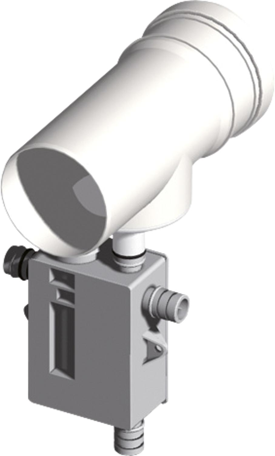 Plastic exhaust system condensate drain, vertical with DN 60 siphon