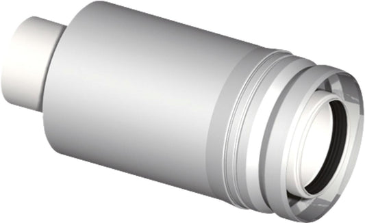 Plastic exhaust system transition pipe, can be shortened, DN080/125 LAS 080/125>AWM 080/125