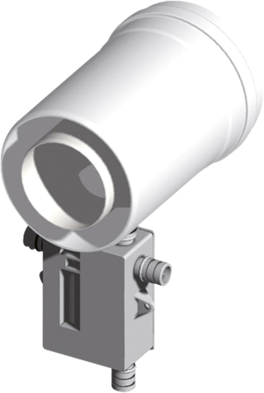 Plastic exhaust system condensate drain, vertical and horizontal with siphon DN 60/100