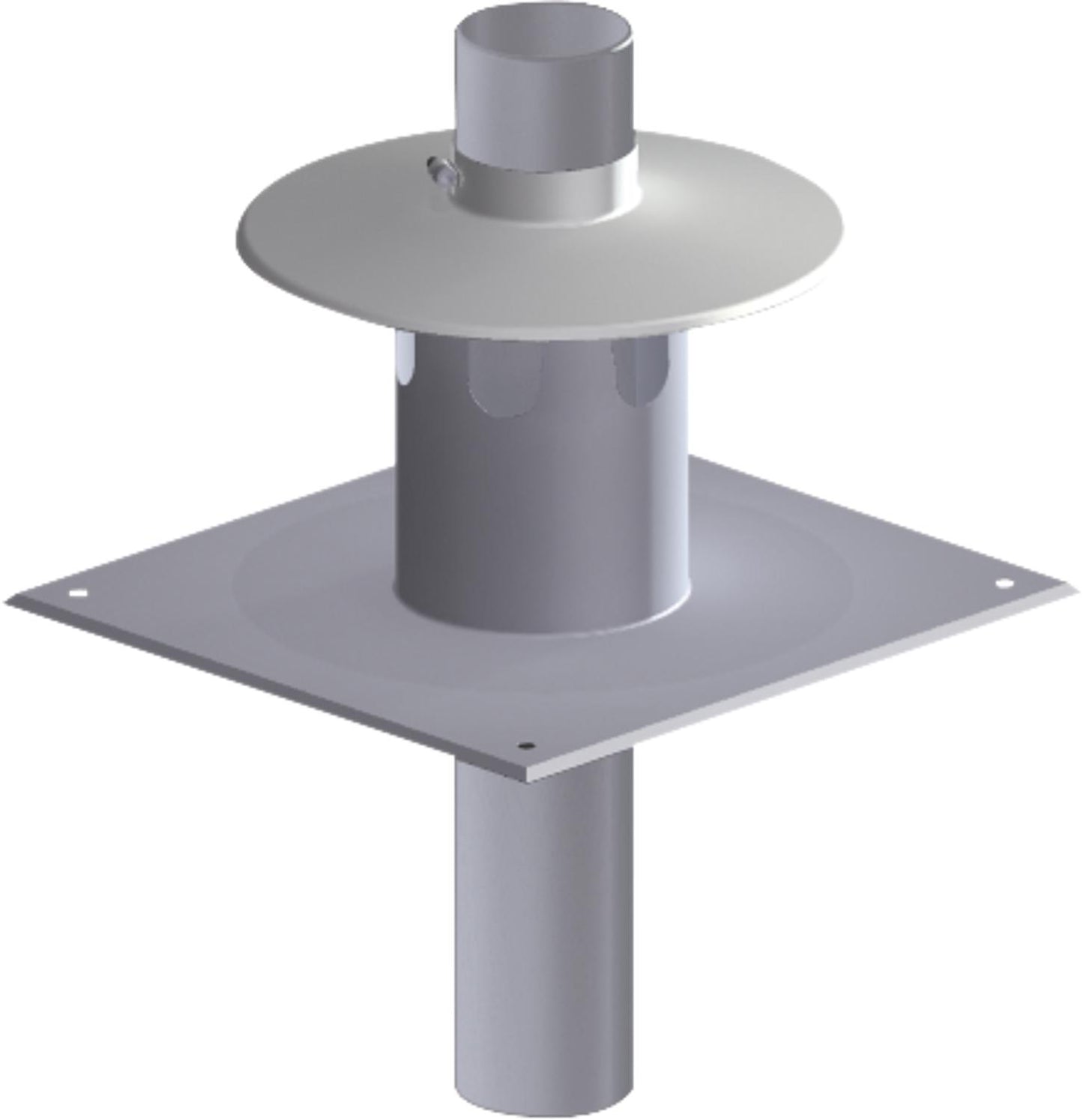 Plastic exhaust system outlet set 3 - DN 60/100