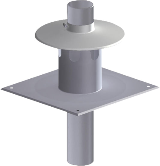 Plastic exhaust system outlet set 3 - DN 60/100
