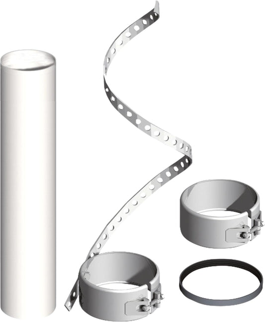 Plastic exhaust system assembly kit, flexible pipe for outlet set Uni - DN 60