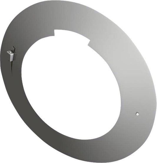 Plastic exhaust system wall rosette, closed, rim width 75 mm - DN 80/125