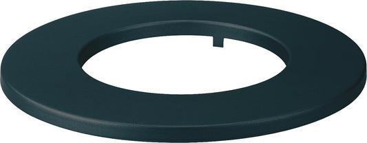 Painted rosette, black, for DN150, rim width 60mm
