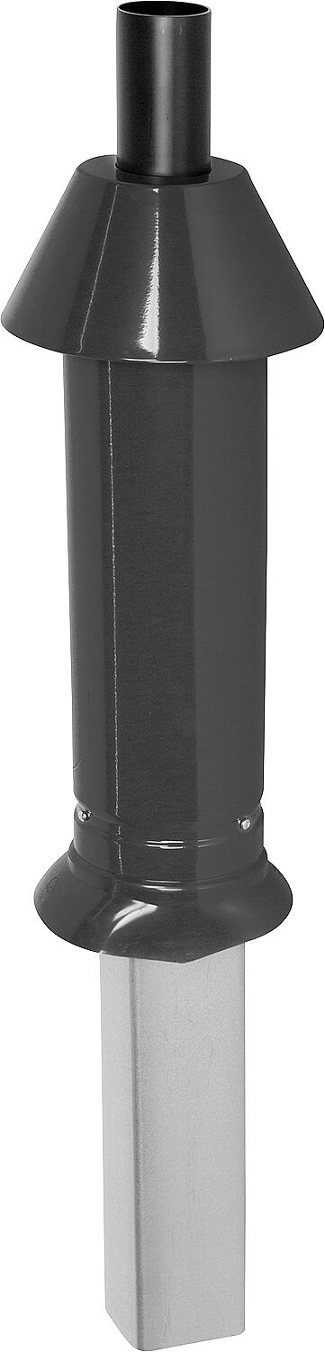 Roof penetration Skobifix XXs, DN 80/125, silver, 1.0m