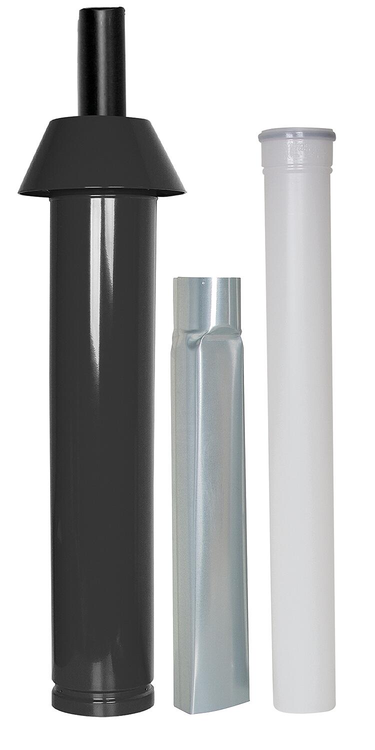 Roof penetration Skobifix XXs, DN 80/125, silver, 1.0m