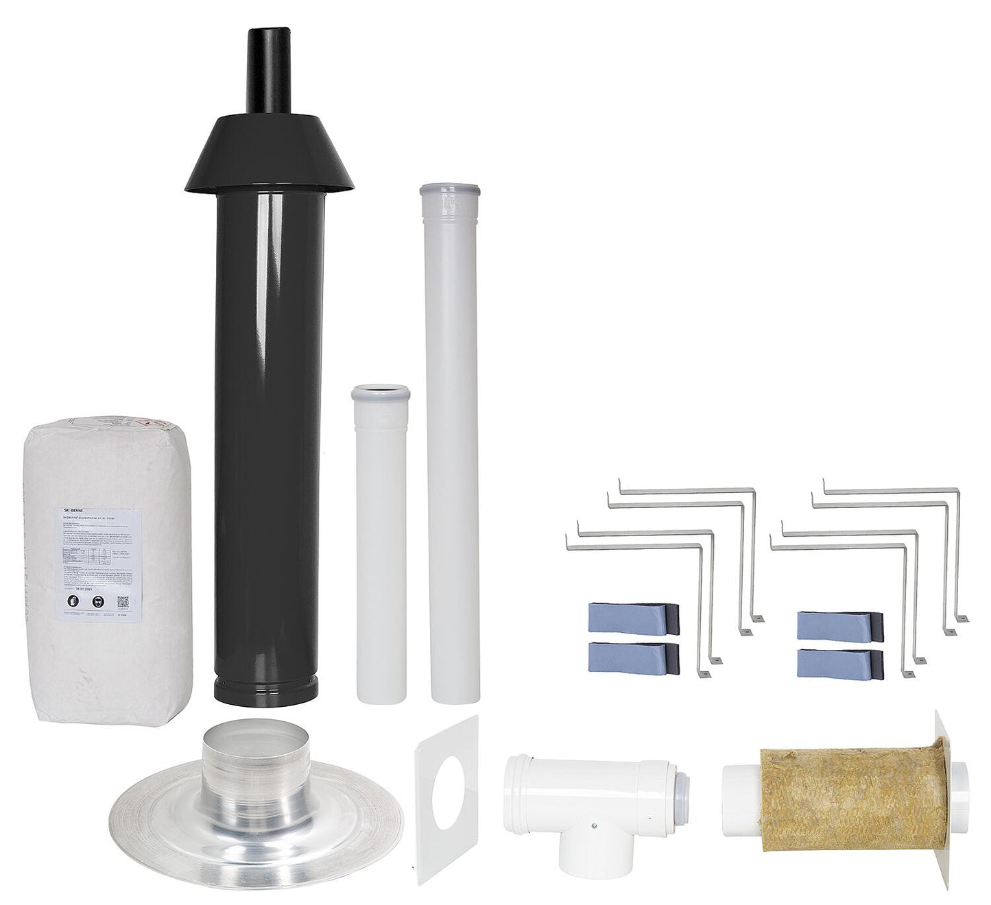 Basic package Porifix, flat roof, DN 60/100, 0.4m