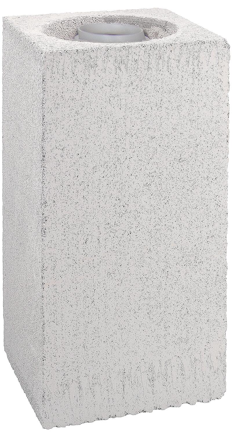 Porifix shaft element, with plastic exhaust pipe, 210 x 210 x 500 mm, DN 60