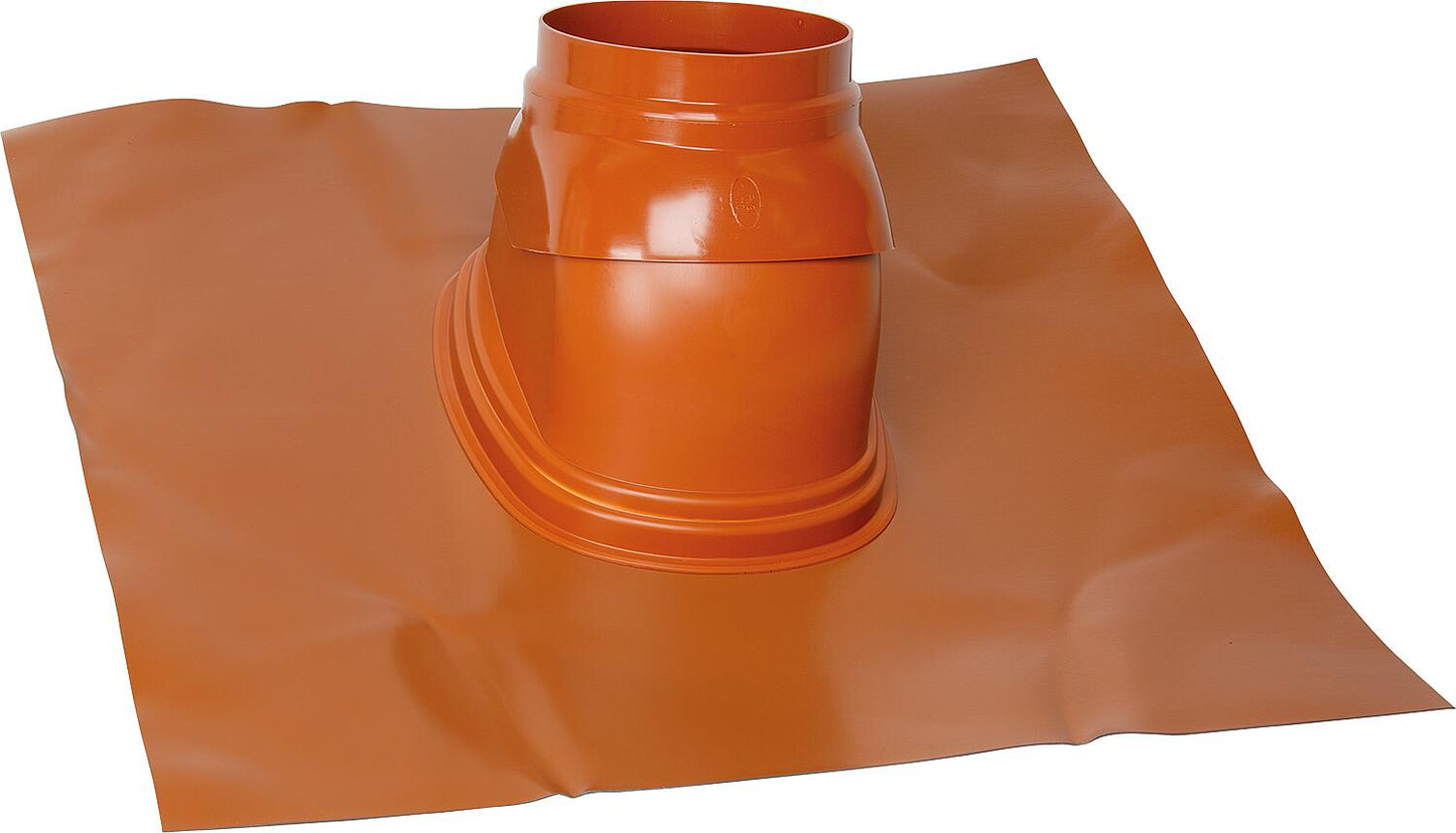 Pitched roof tile Skobifix DN 125, red, 25° - 45°